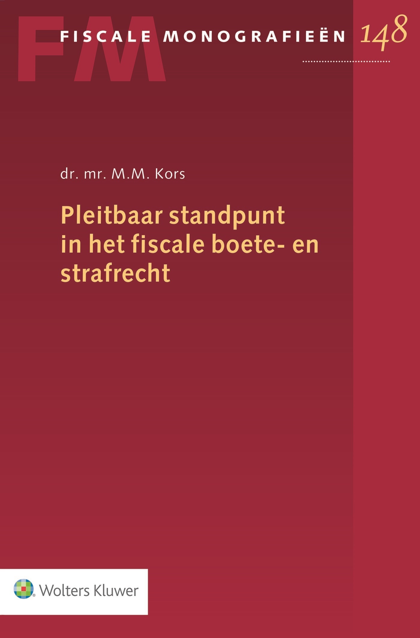 Omslag van Pleitbaar standpunt in het fiscale boete- en strafrecht