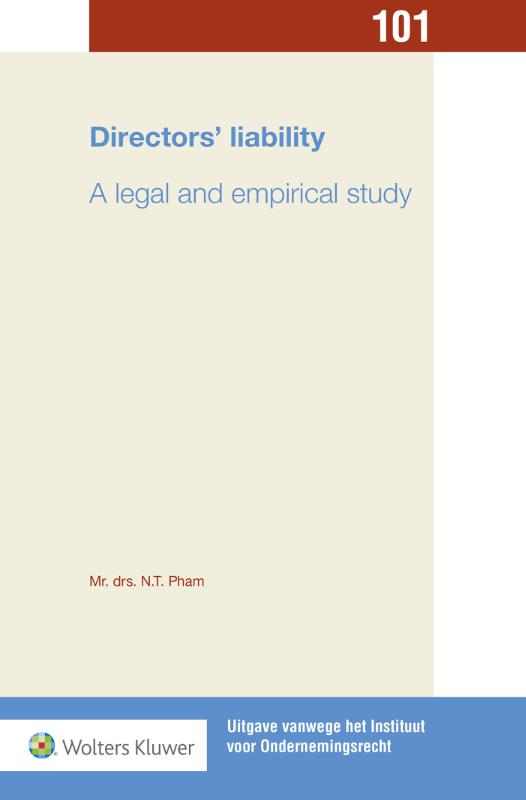 Omslag van Directors' liability