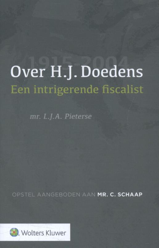 Omslag van Over H.J. Doedens (1915-2004)