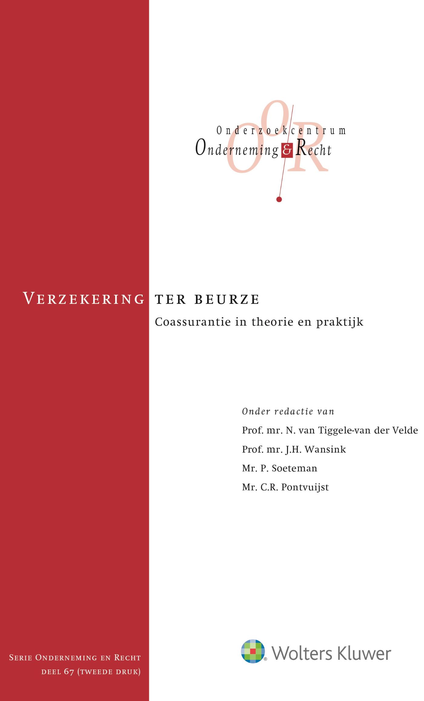 Omslag van Verzekering ter beurze