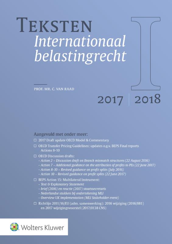Omslag van Teksten Internationaal belastingrecht 2017/2018