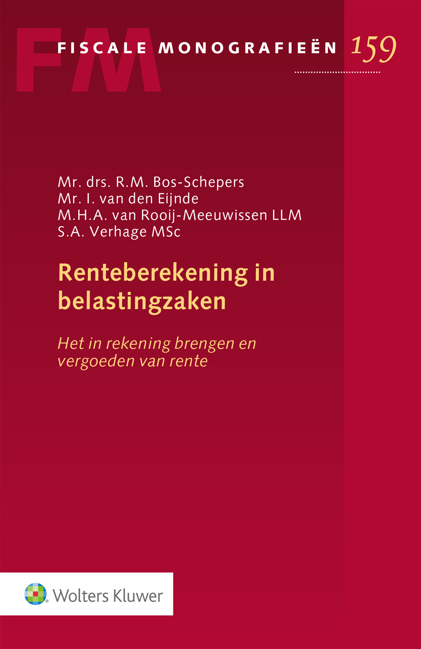 Omslag van Renteberekening in belastingzaken