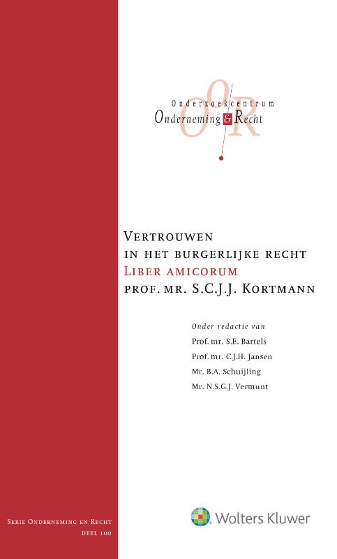 Omslag van Vertrouwen in het burgerlijke recht