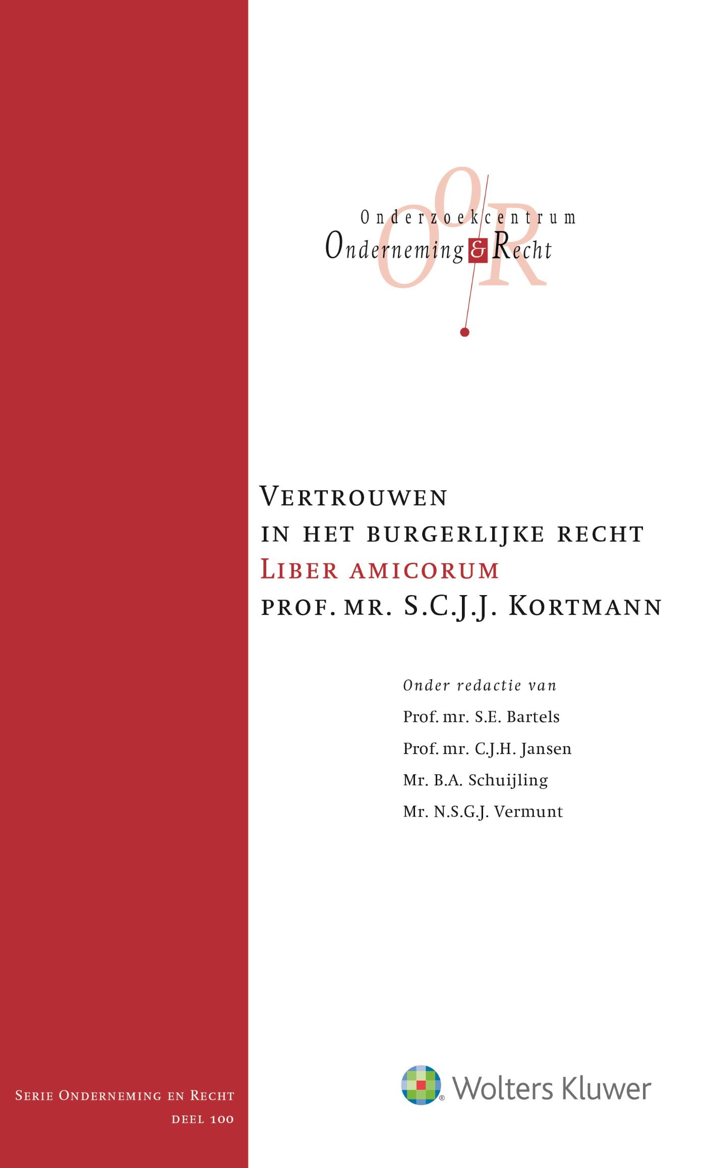 Omslag van Vertrouwen in het burgerlijke recht