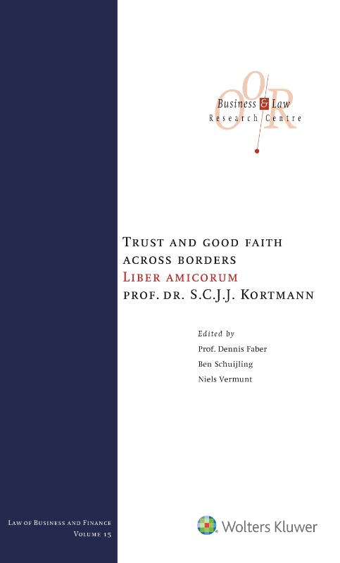 Omslag van Trust and good faith across borders