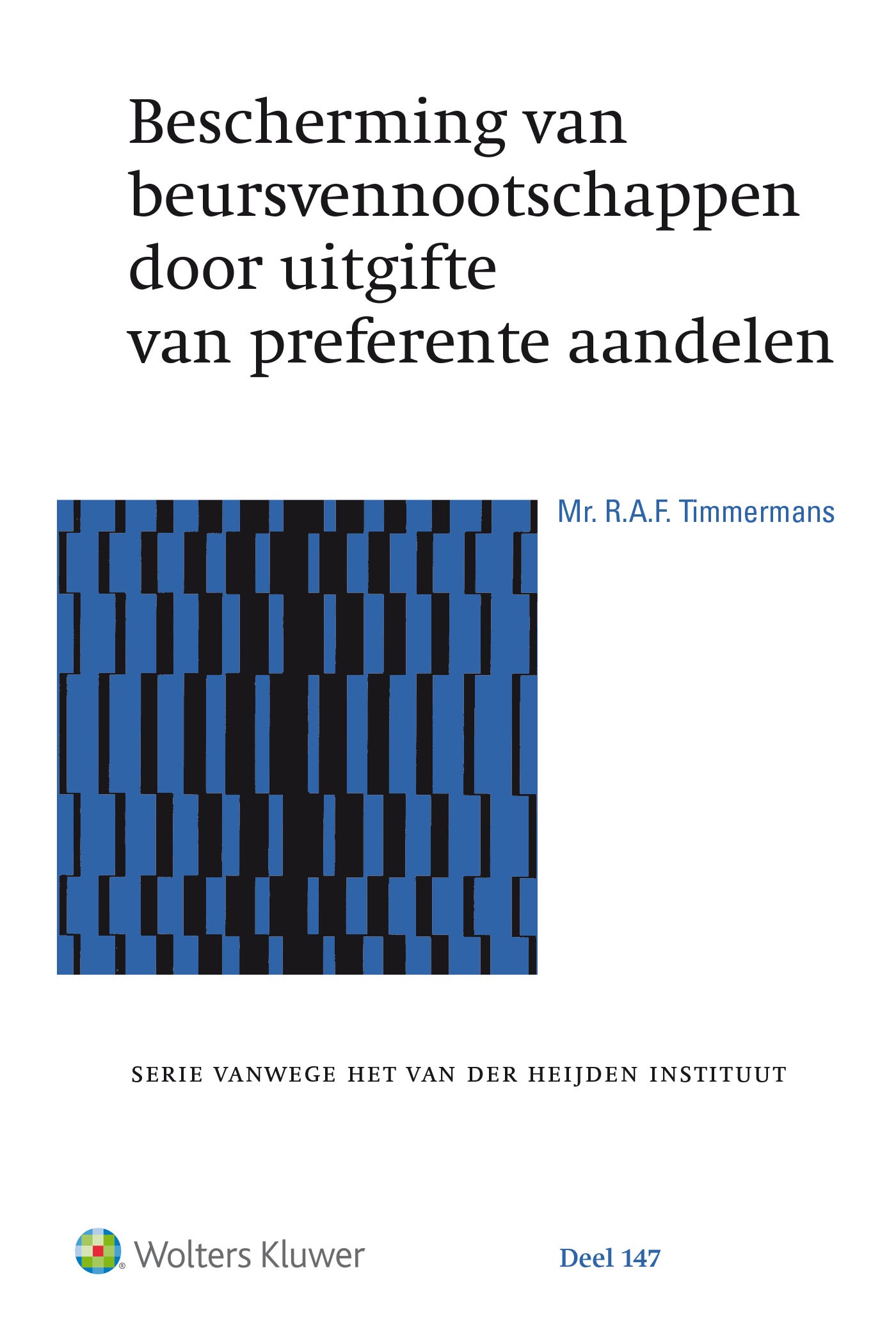 Omslag van Bescherming van beursvennootschappen door uitgifte van preferente aandelen