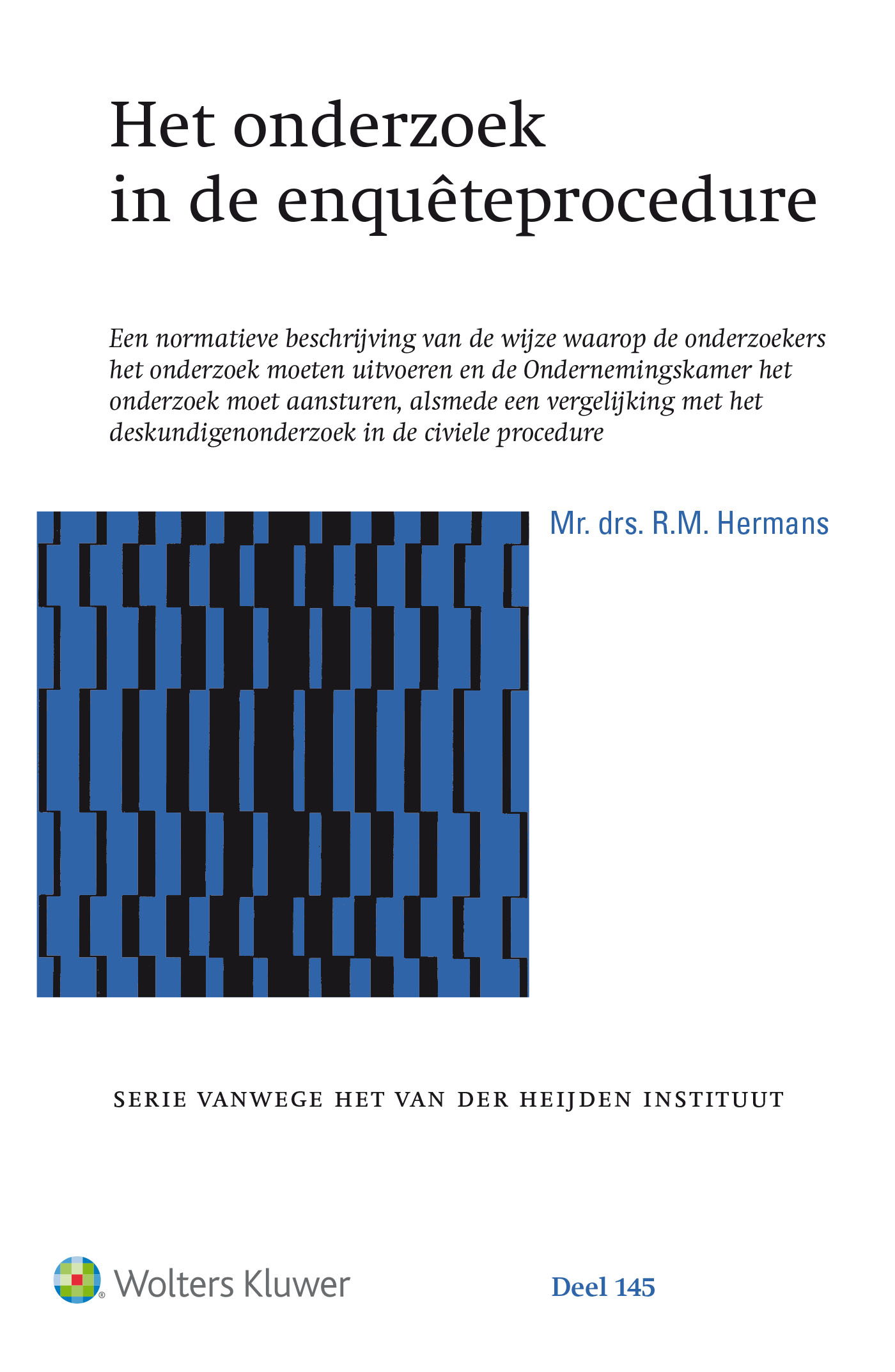 Omslag van Het onderzoek in de enquêteprocedure