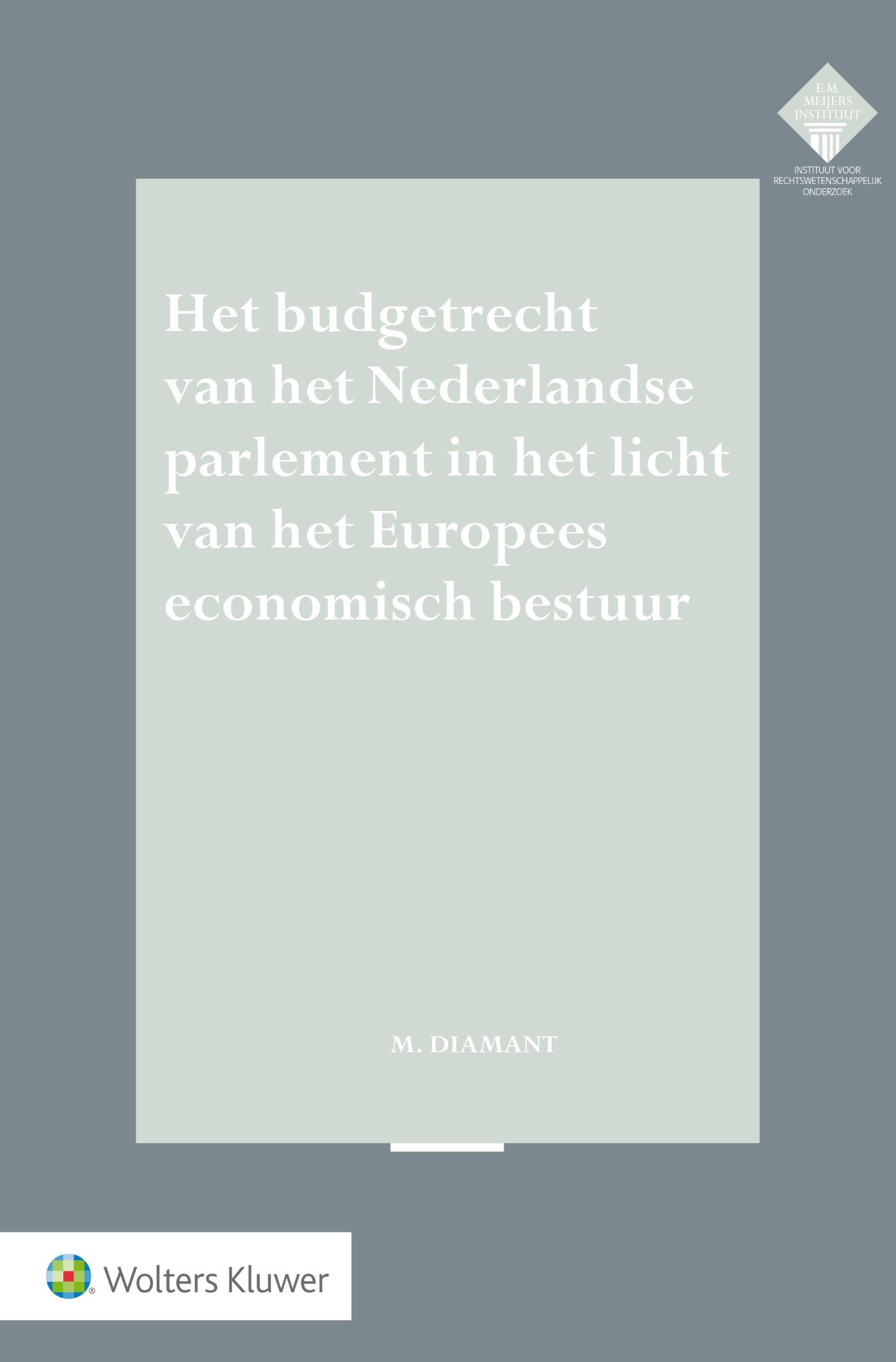 Omslag van Het budgetrecht van het Nederlandse parlement in het licht van het Europees economisch bestuur