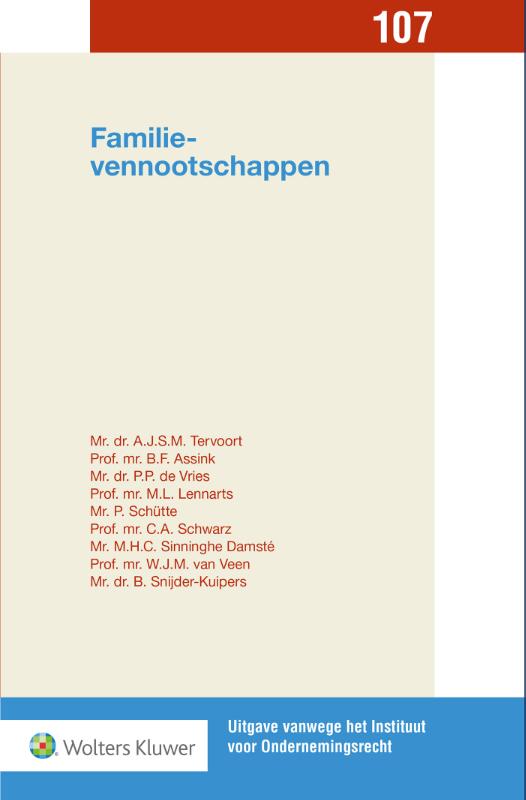Omslag van Familievennootschappen 2017