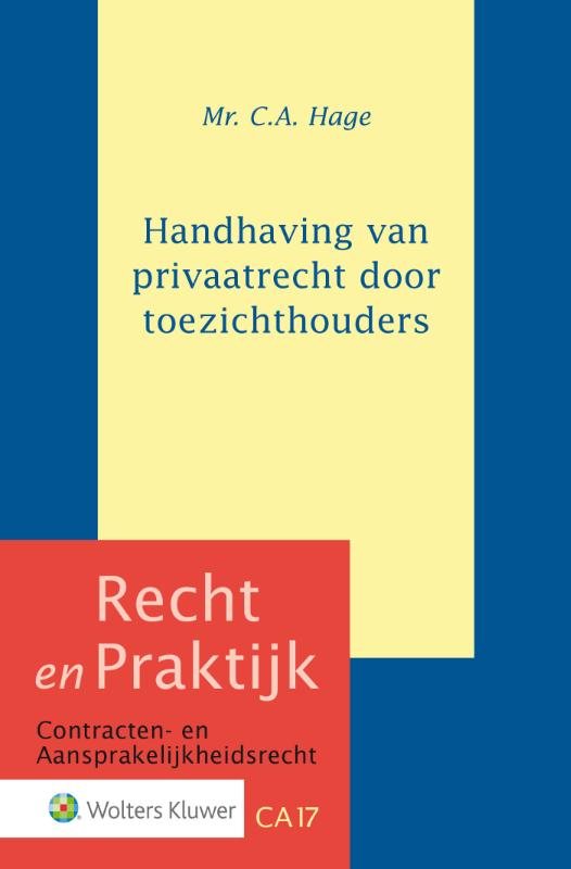 Omslag van Handhaving van privaatrecht door toezichthouders