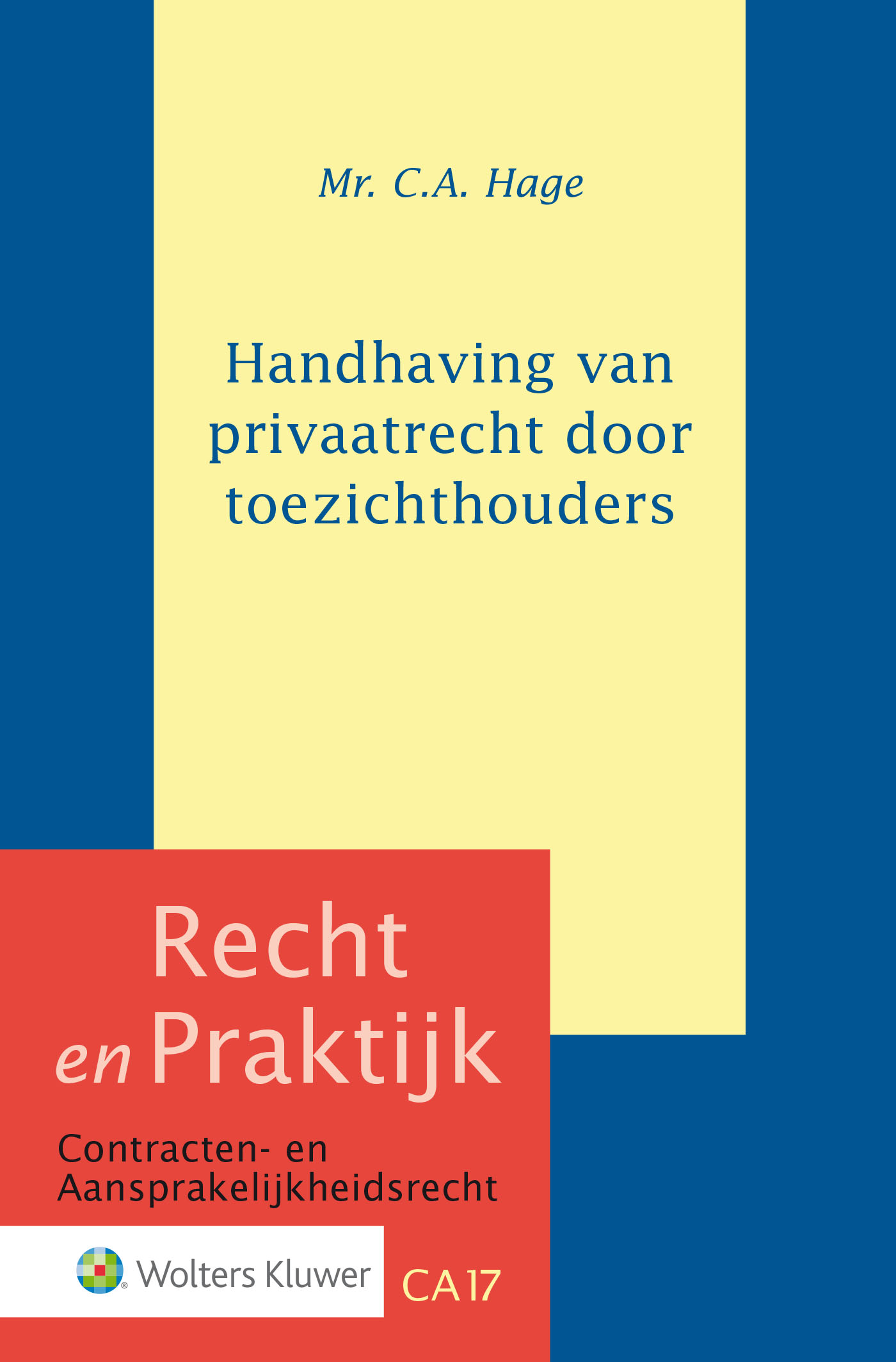 Omslag van Handhaving van privaatrecht door toezichthouders