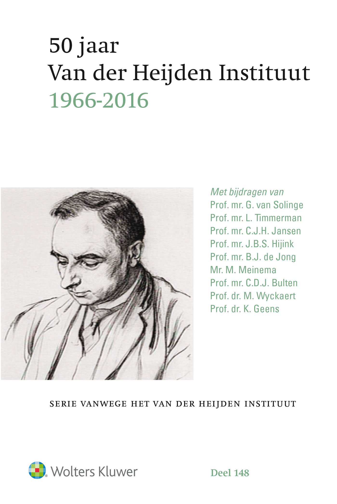 Omslag van 50 jaar Van der Heijden Instituut ,1966 - 2016