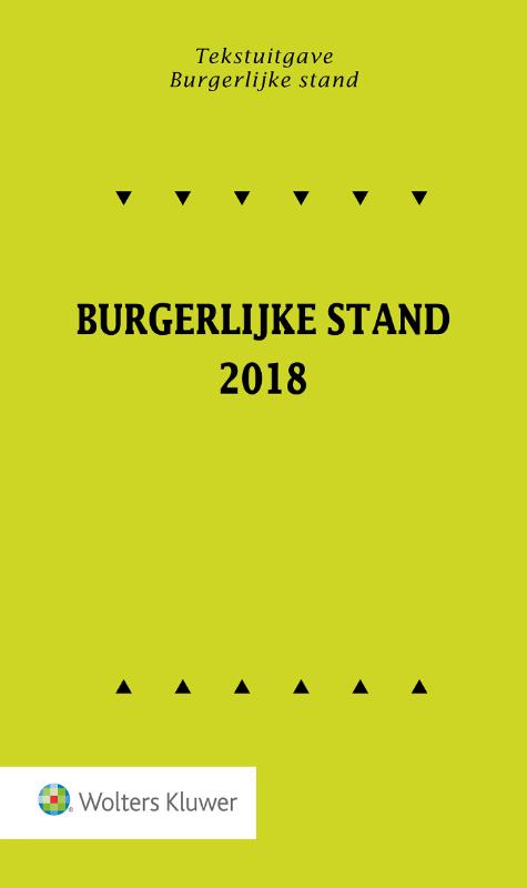 Omslag van Burgerlijke stand 2018-1