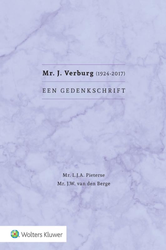Omslag van Mr. J. Verburg (1924-2017)