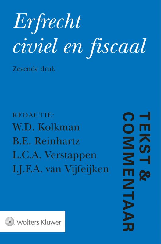 Omslag van Erfrecht civiel en fiscaal