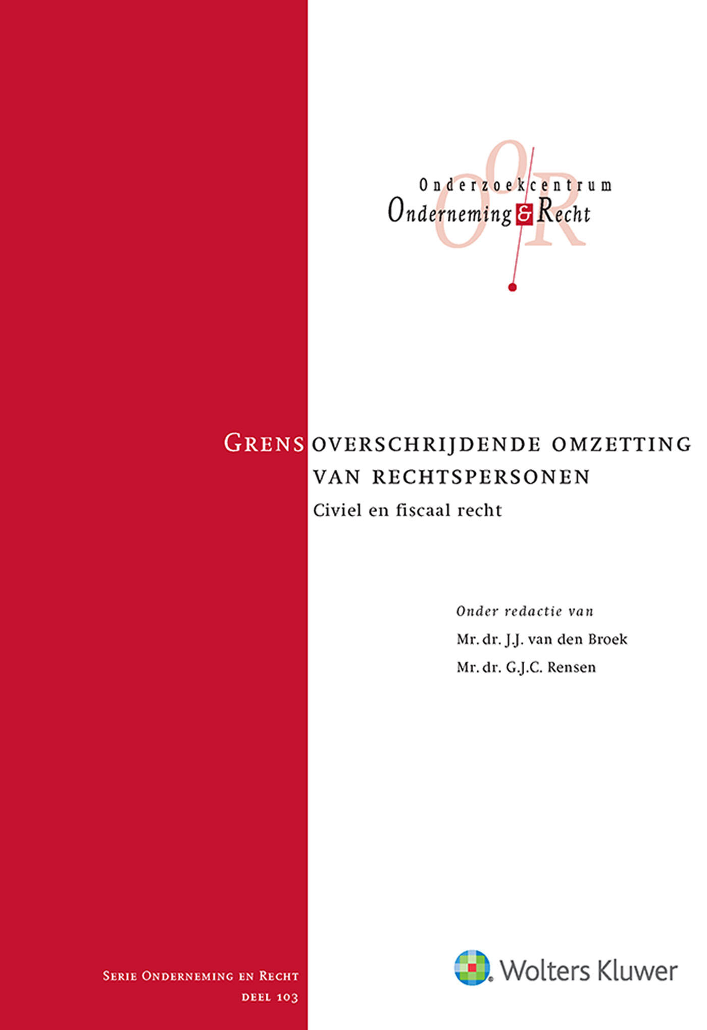 Omslag van Grensoverschrijdende omzetting van rechtspersonen