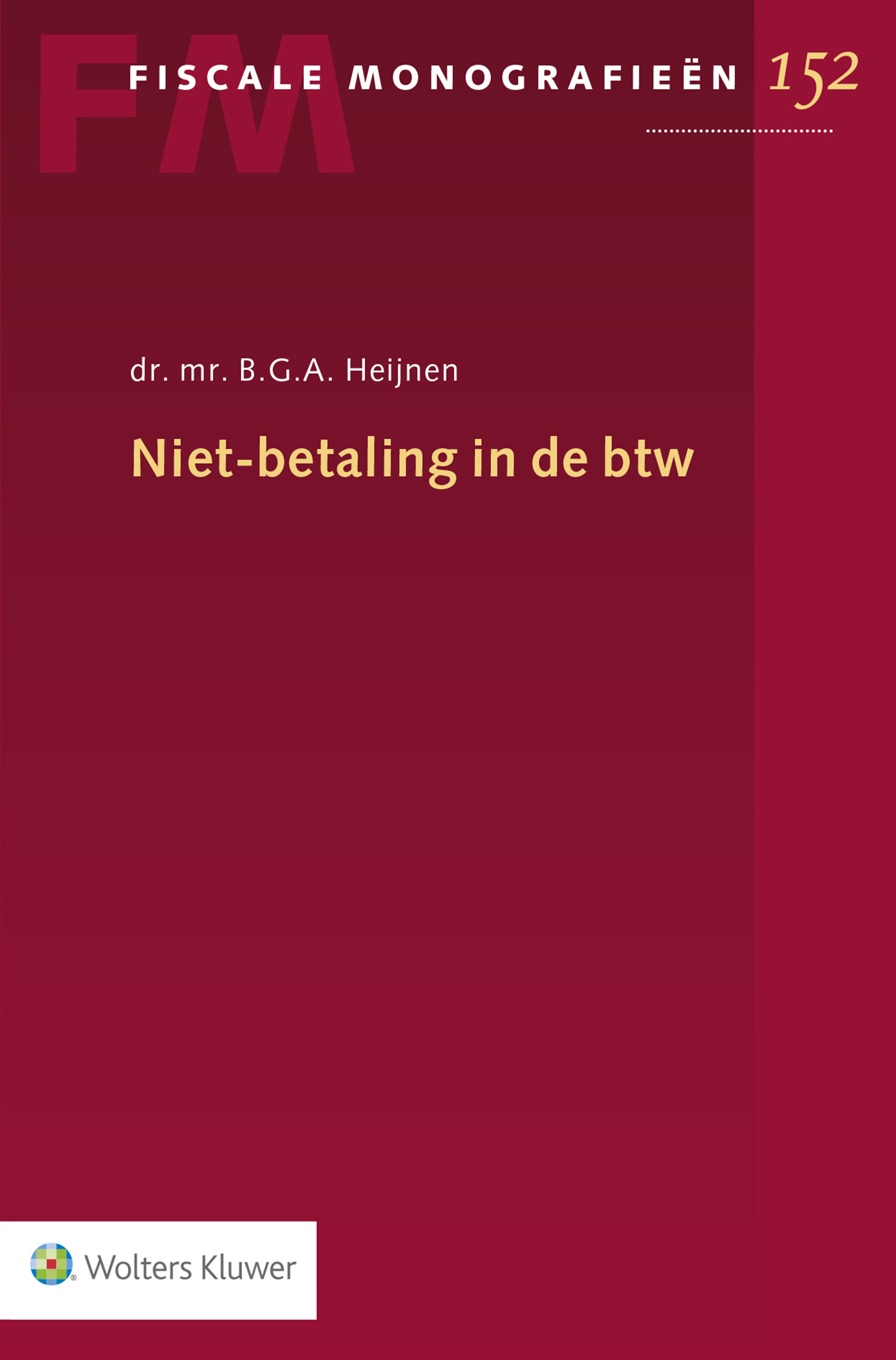 Omslag van Niet-betaling in de btw