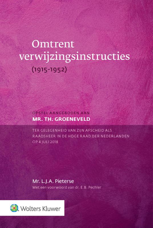 Omslag van Omtrent verwijzingsinstructies