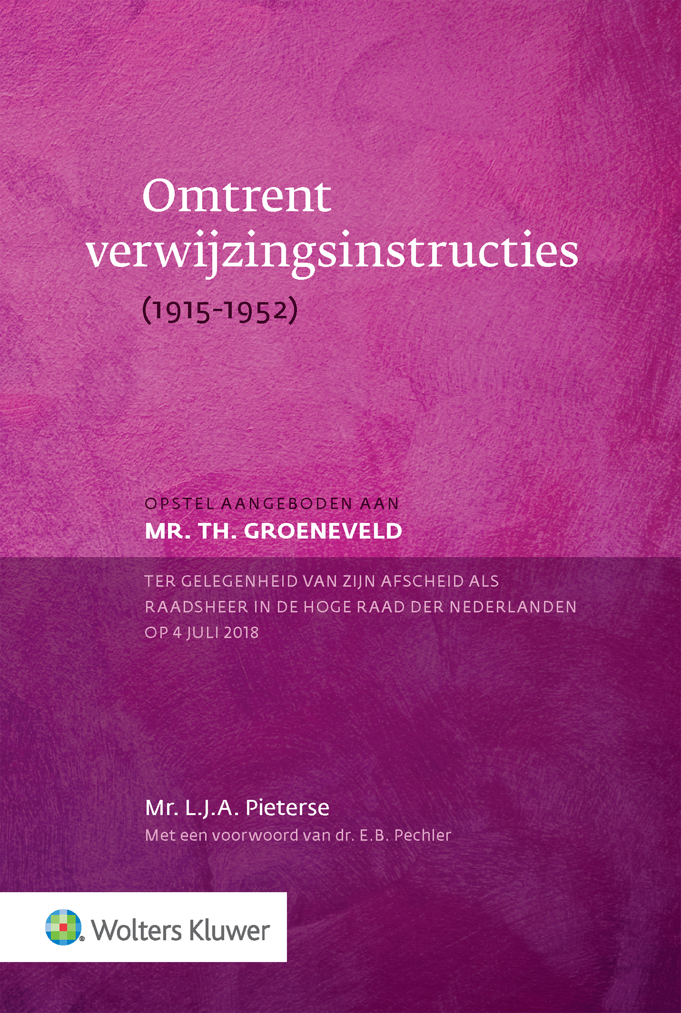 Omslag van Omtrent verwijzingsinstructies