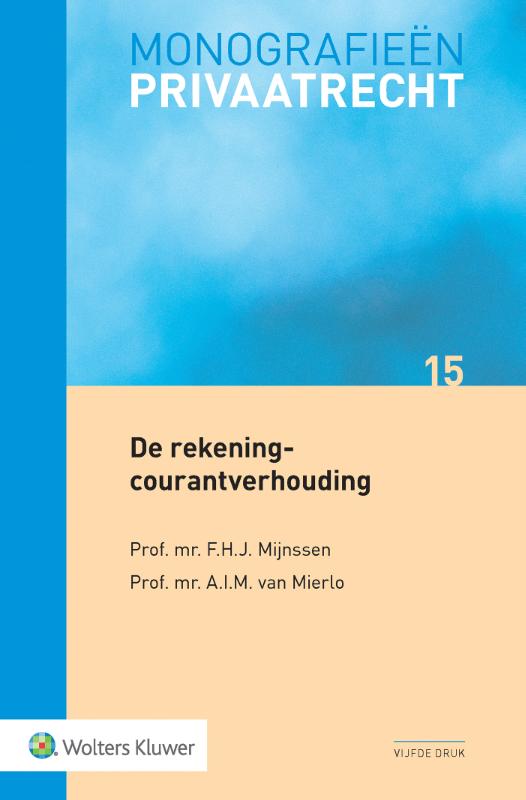 Omslag van De rekening-courantverhouding