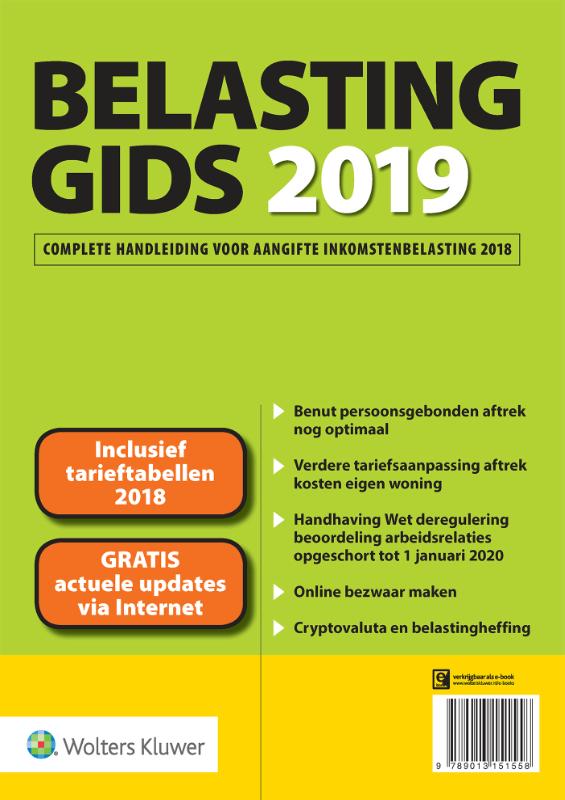 Omslag van Belastinggids 2019
