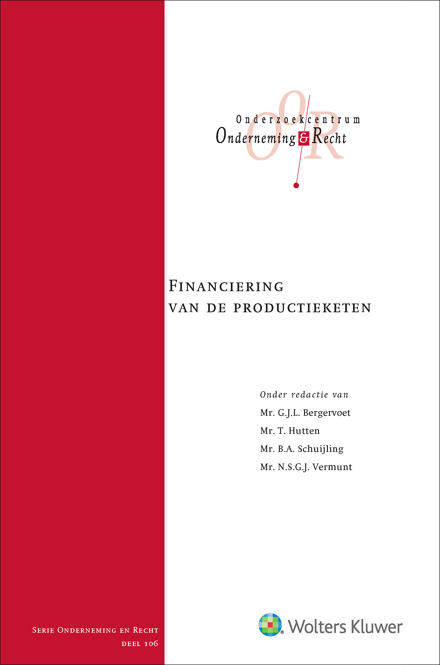 Omslag van Financiering van de productieketen