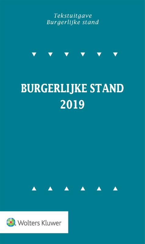 Omslag van Tekstuitgave Burgerlijke stand 2019-1