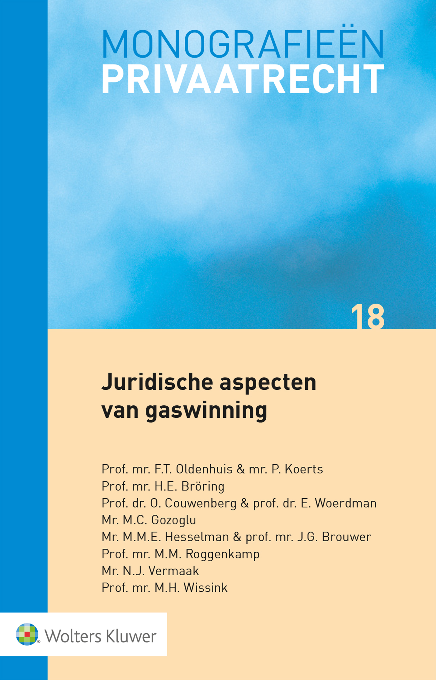 Omslag van Juridische aspecten van gaswinning