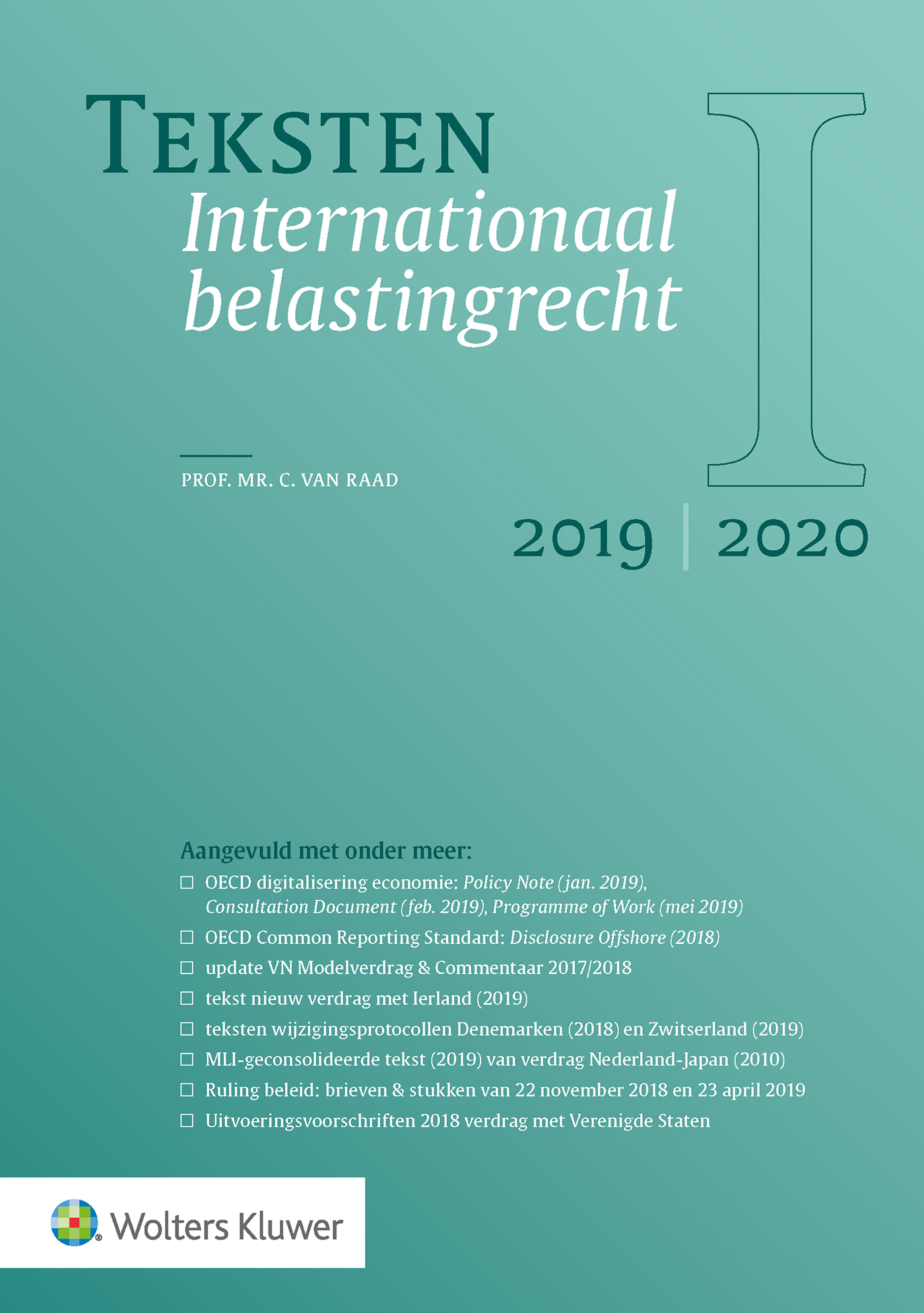 Omslag van Teksten Internationaal belastingrecht 2019/2020