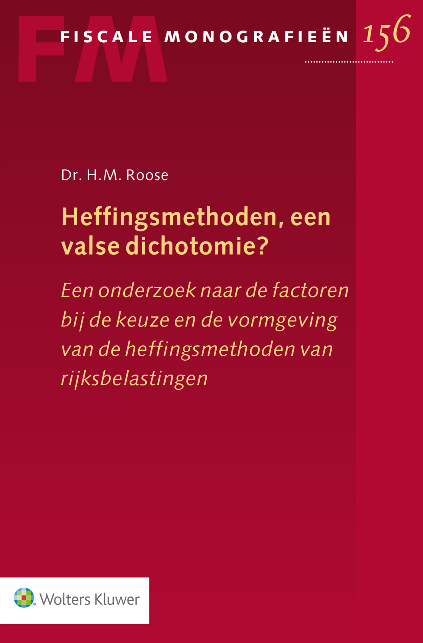 Omslag van Heffingsmethoden, een valse dichotomie?