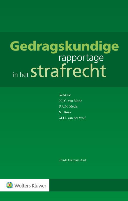 Omslag van Gedragskundige rapportage in het strafrecht