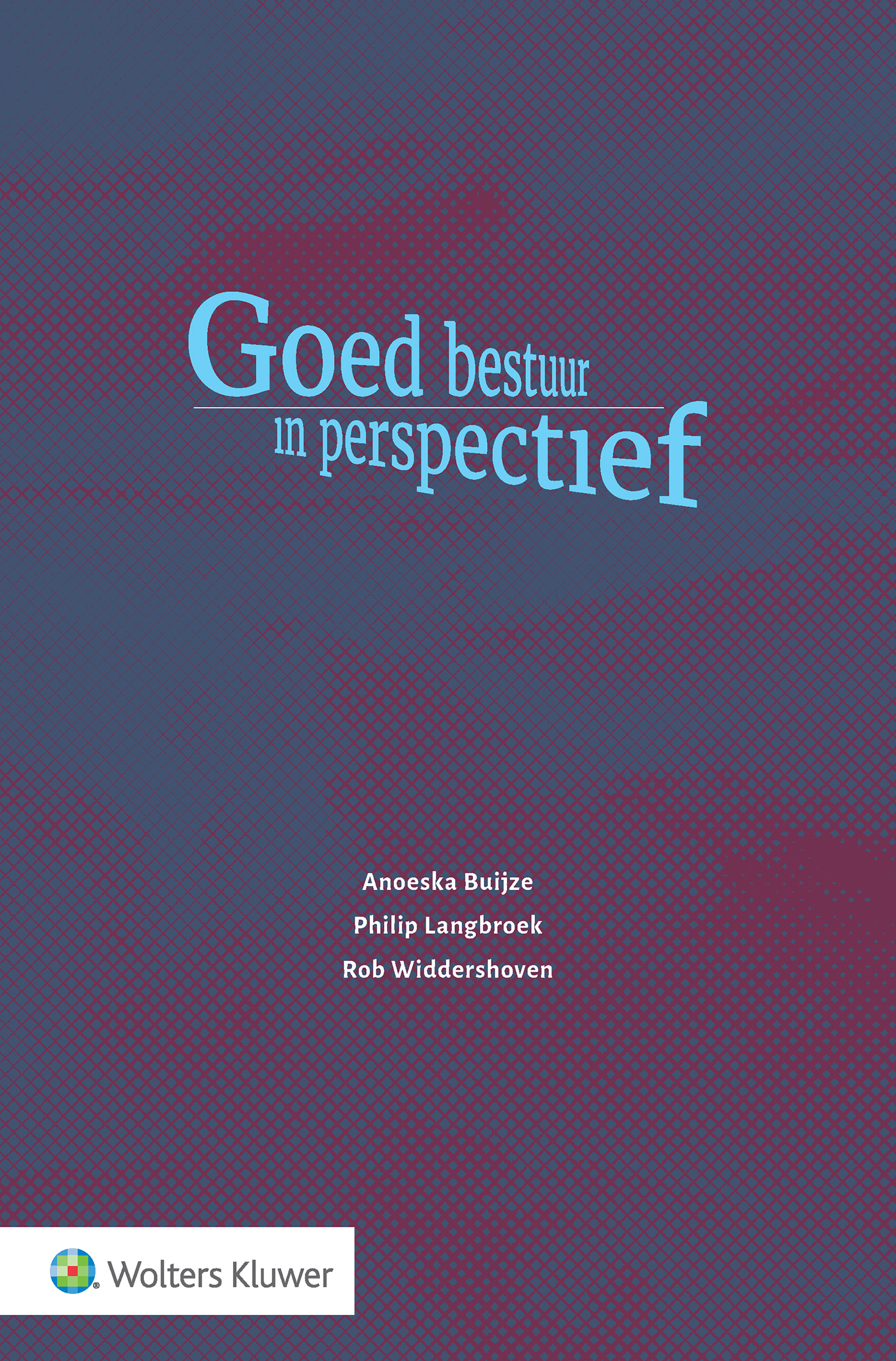 Omslag van Goed bestuur in perspectief