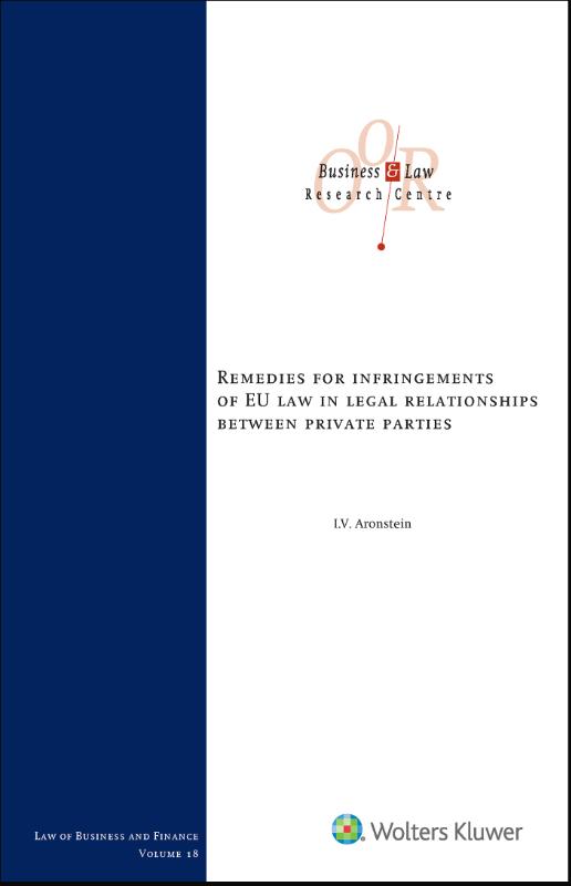 Omslag van Remedies for infringements of EU Law legal relationships between private parties