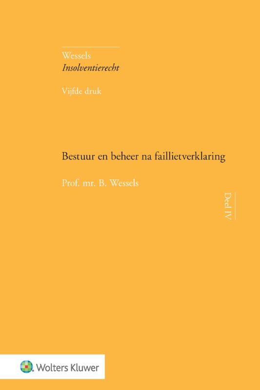 Omslag van Bestuur en beheer na faillietverklaring