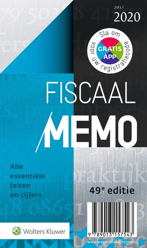 Omslag van Fiscaal Memo juli 2020