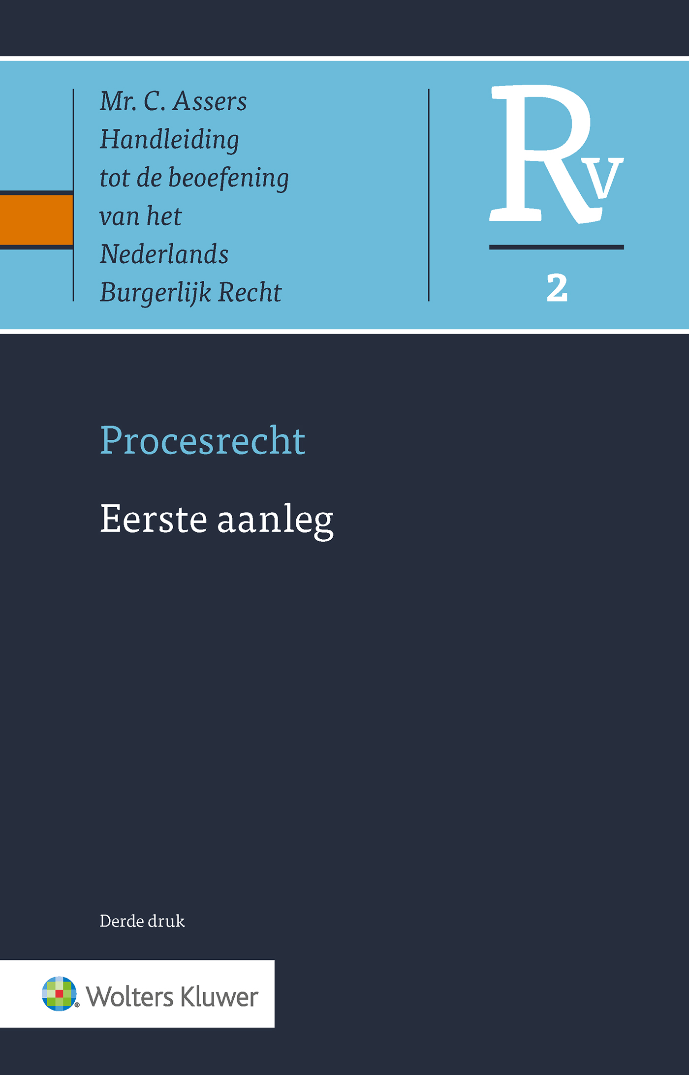 Omslag van Procesrecht 2 Eerste aanleg