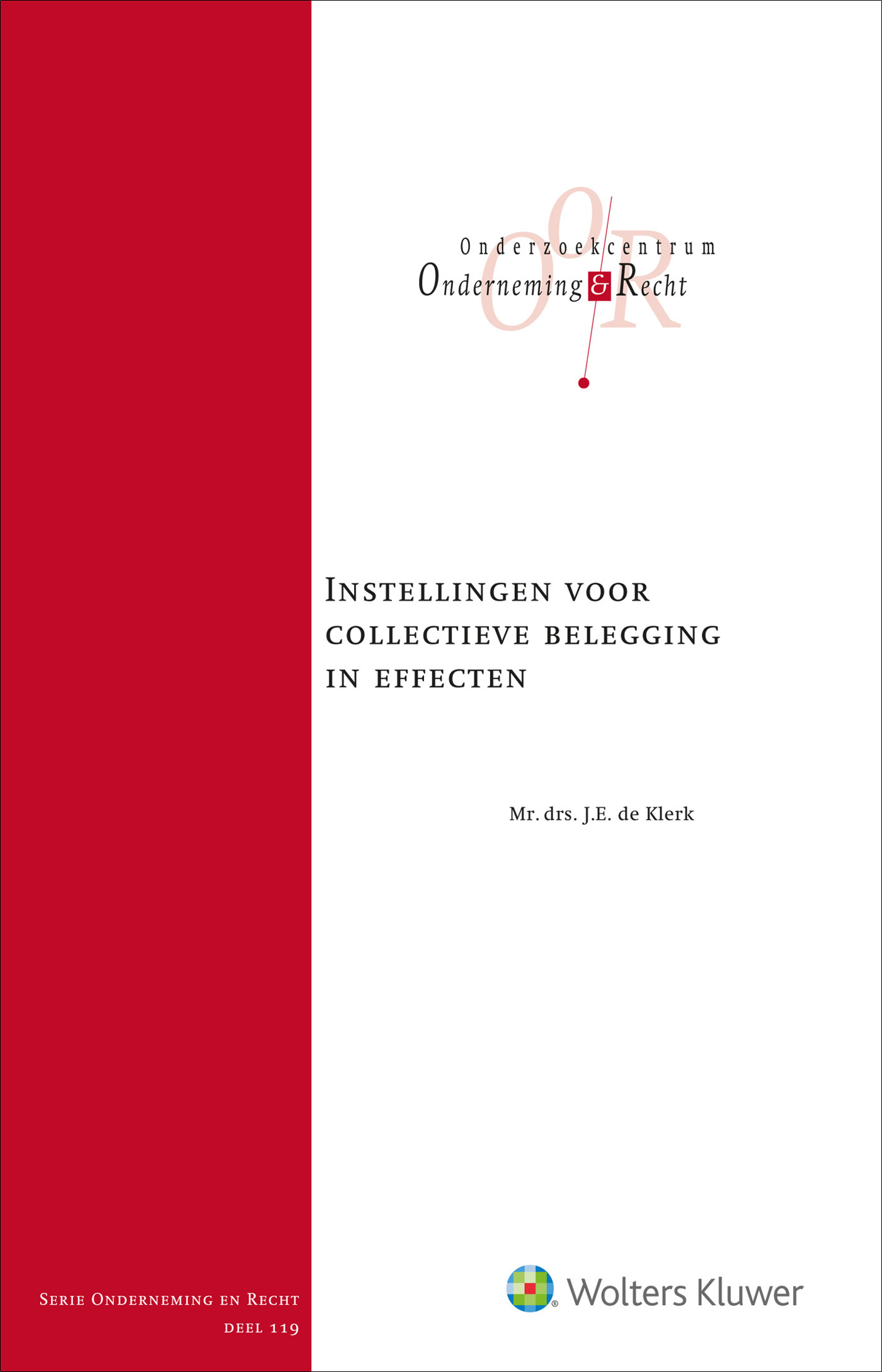 Omslag van Instellingen voor collectieve belegging in effecten