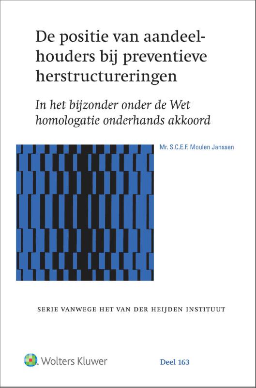 Omslag van De positie van aandeelhouders bij preventieve herstructureringen