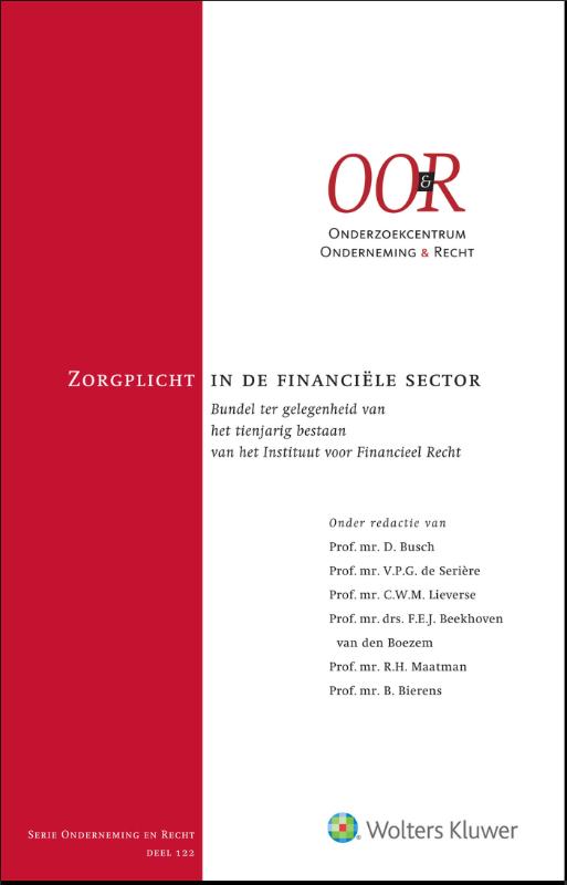 Omslag van Zorgplicht in de financiële sector