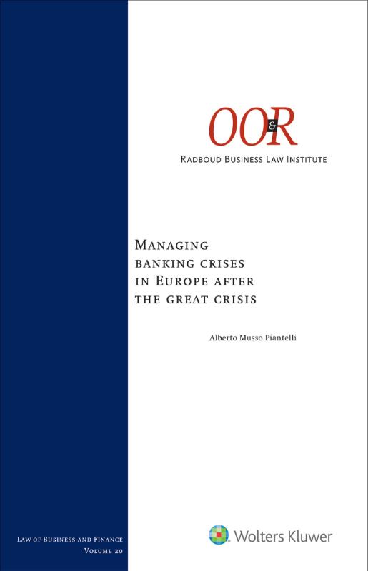 Omslag van Managing banking crises in Europe after the great crisis