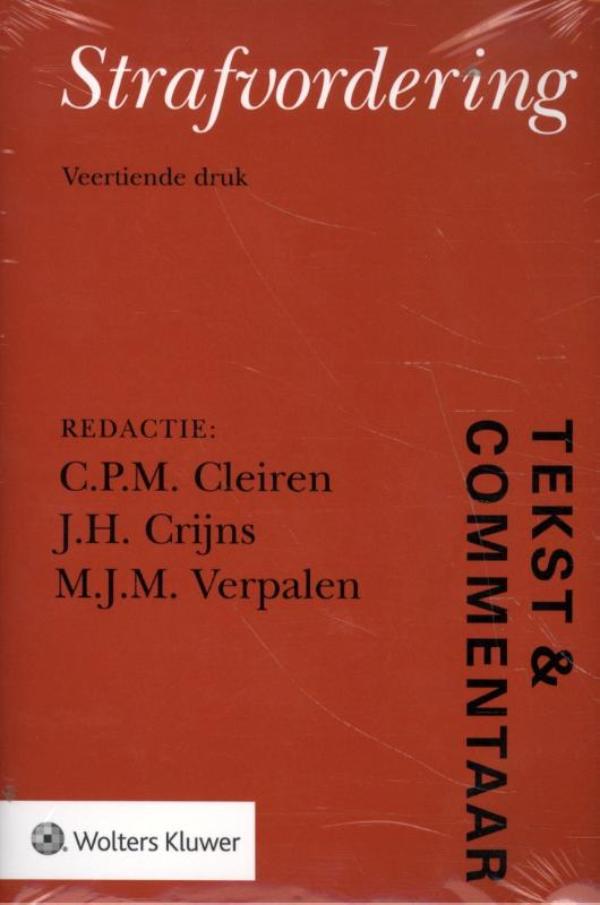 Omslag van Tekst & Commentaar Strafvordering