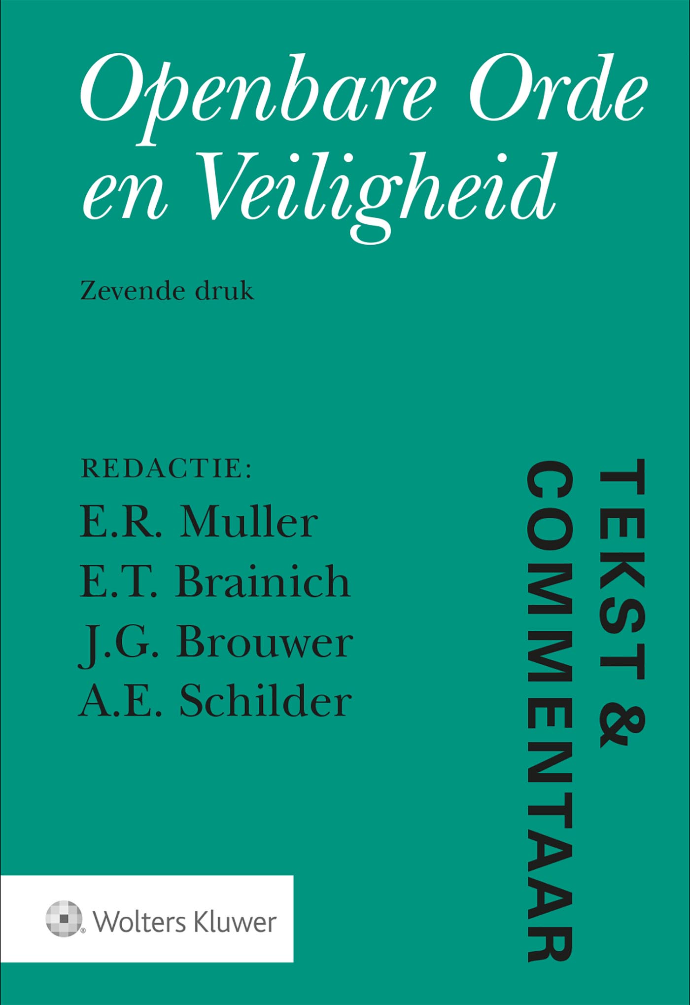 Omslag van Tekst & Commentaar Openbare Orde en Veiligheid
