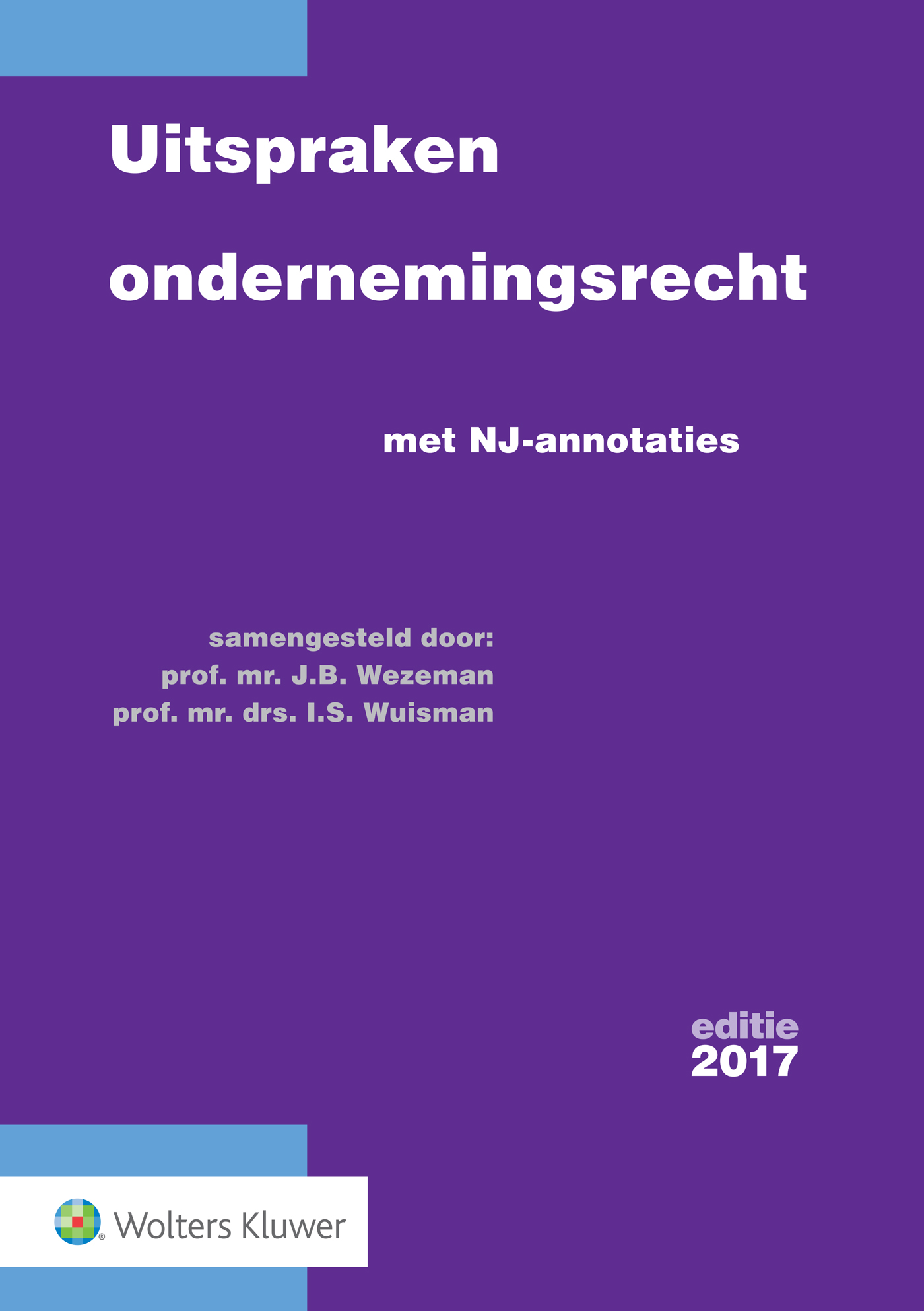 Omslag van Uitspraken ondernemingsrecht