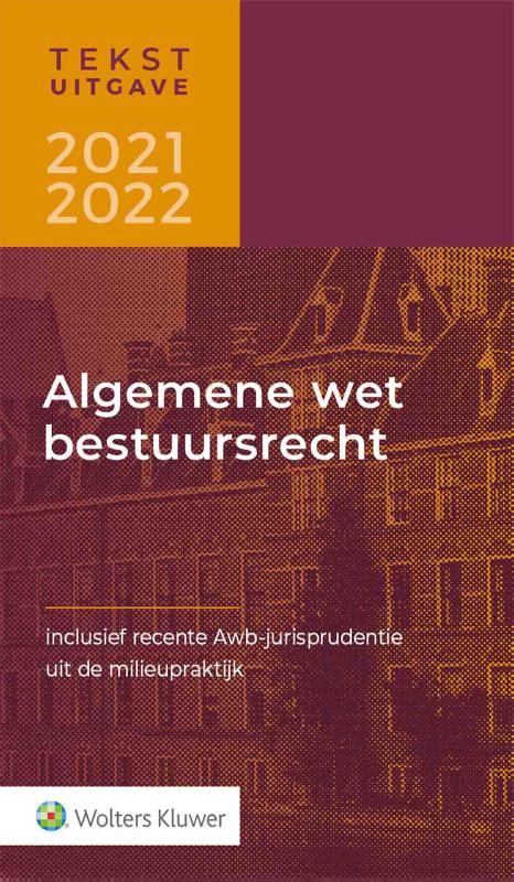 Omslag van Tekstuitgave Algemene wet bestuursrecht 2021-2022