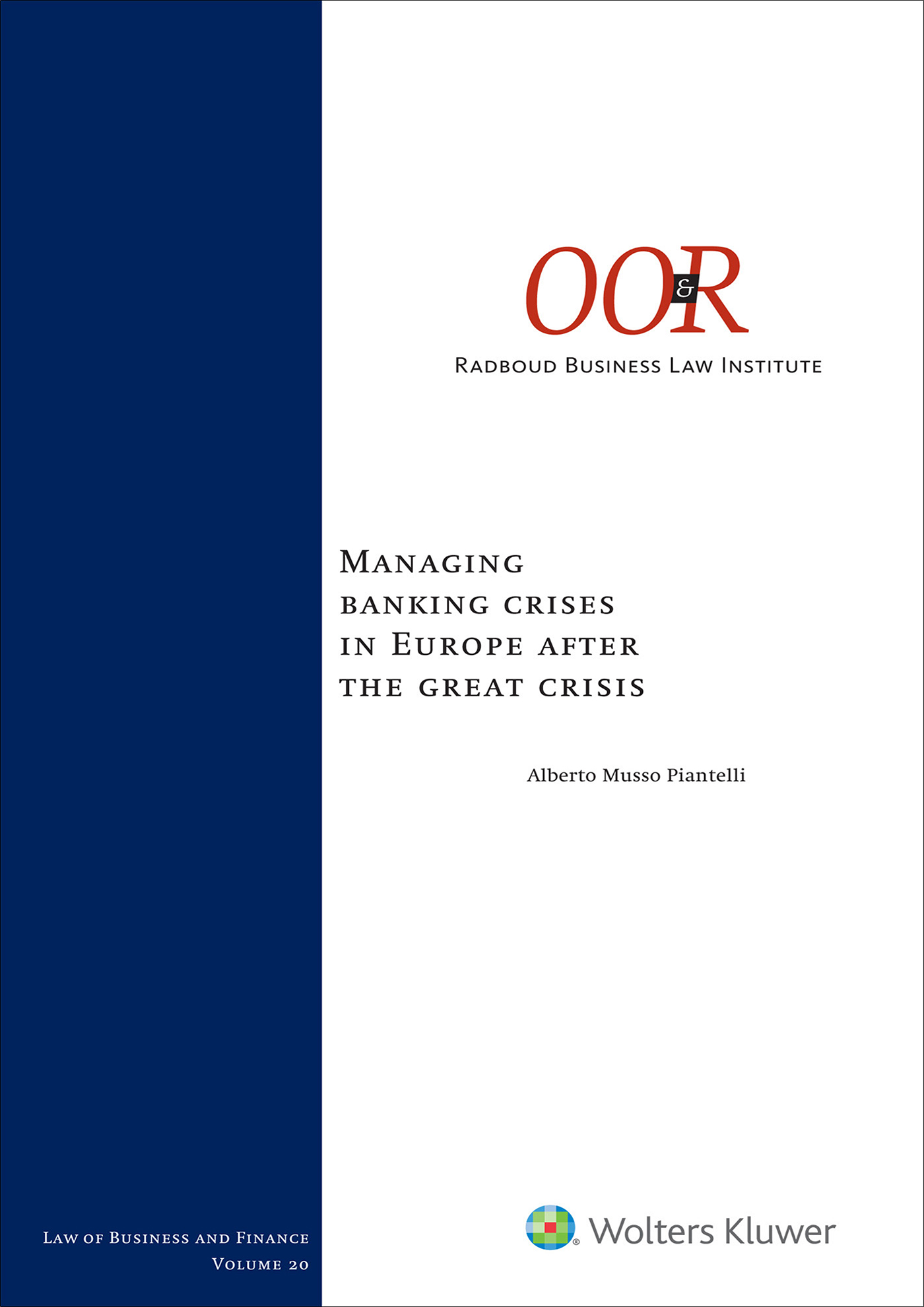 Omslag van Managing banking crises in Europe after the great crisis