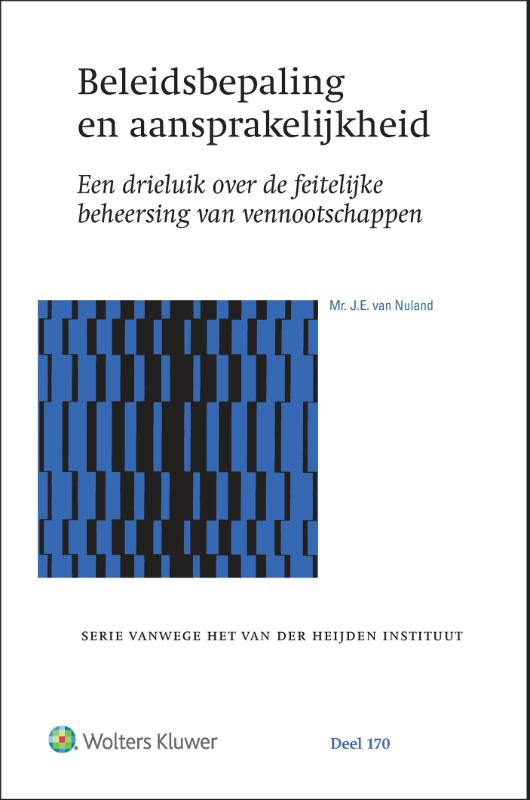 Omslag van Beleidsbepaling en aansprakelijkheid