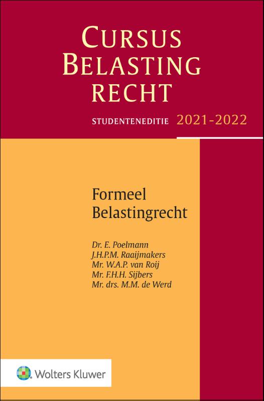 Omslag van Formeel belastingrecht2021-2022