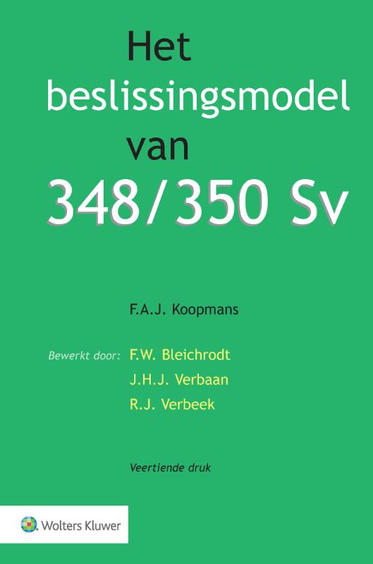 Omslag van Het beslissingsmodel van 348/350 Sv