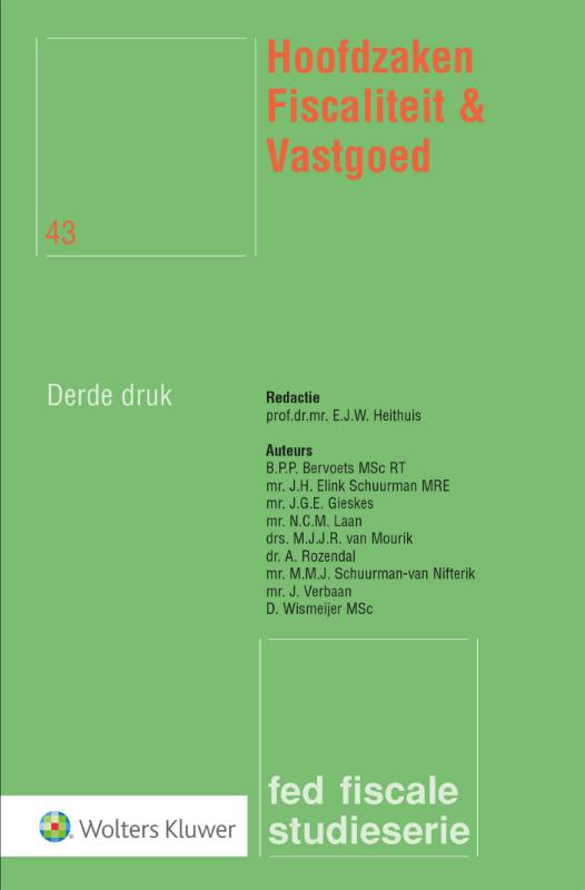 Omslag van Hoofdzaken Fiscaliteit & Vastgoed