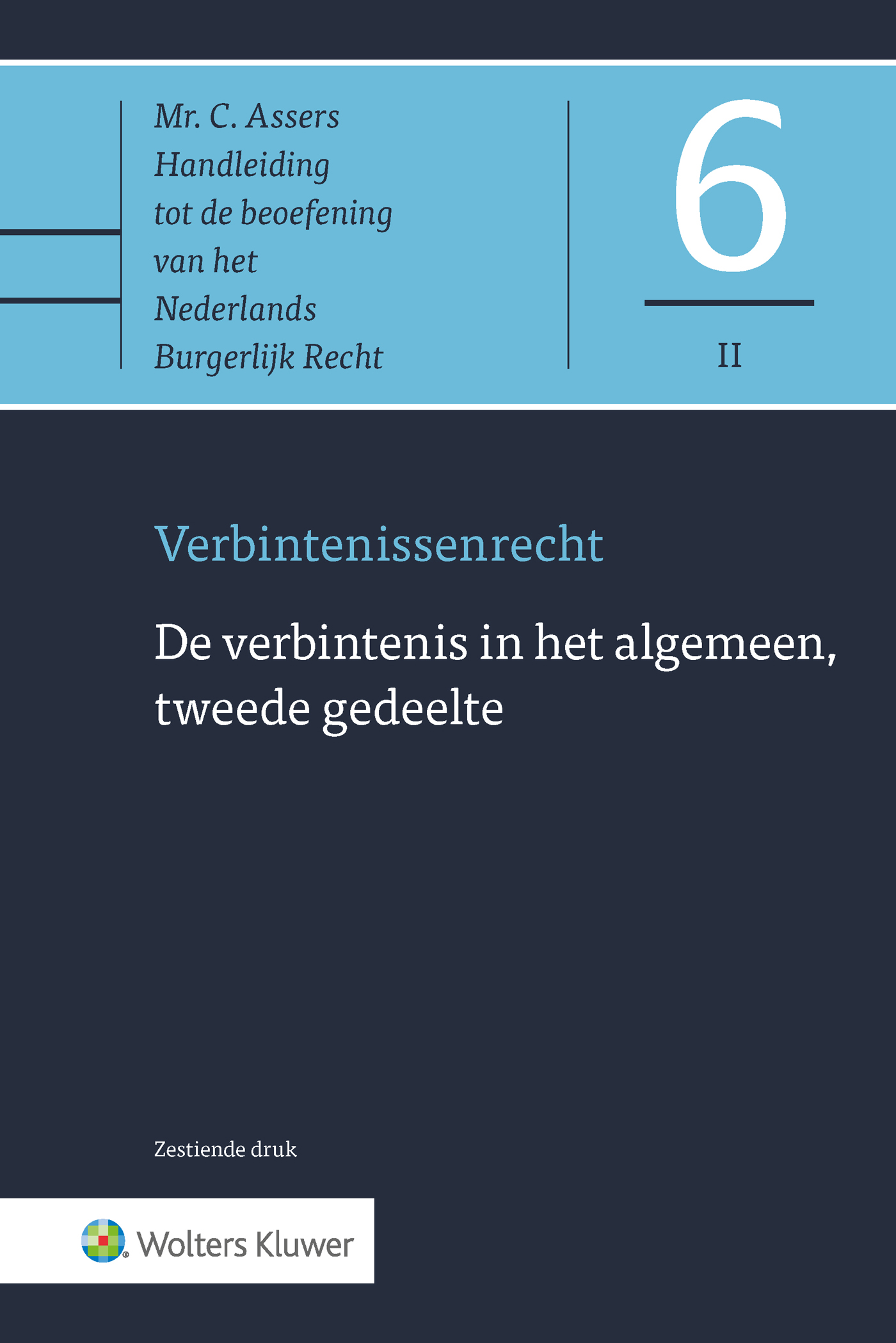 Omslag van De verbintenis in het algemeen, tweede gedeelte